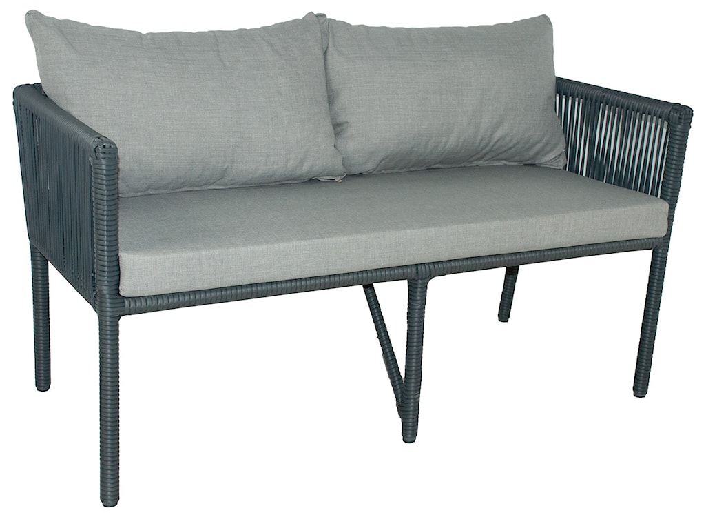 Zestaw mebli ogrodowych Ronness z dwoma sofami i stołem aluminium ciemnoniebieski  - zdjęcie 3