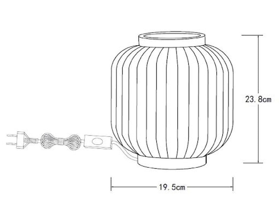 Lampa stołowa Gosse 24 cm złoto-biała  - zdjęcie 6