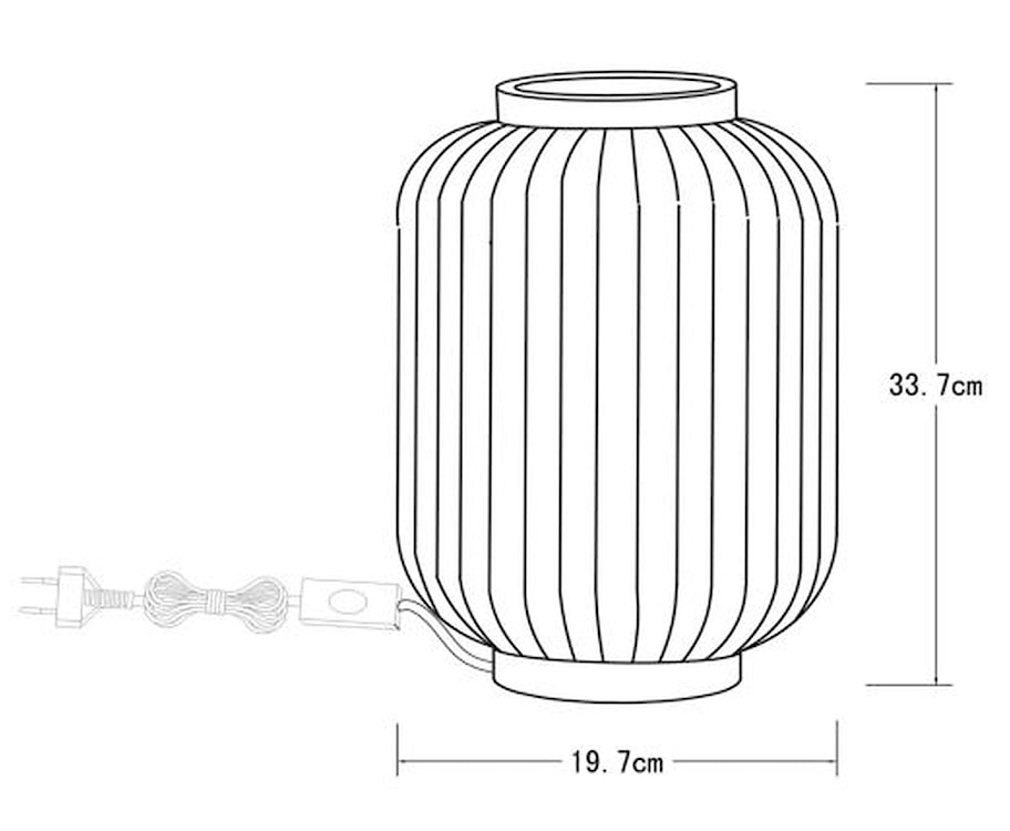 Lampa stołowa Gosse 34 cm złoto-biała  - zdjęcie 5