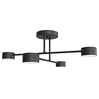 Lampa sufitowa Halo czarna x4