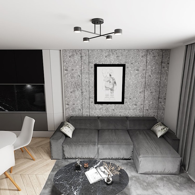 Lampa sufitowa Hallo czarna x4  - zdjęcie 5