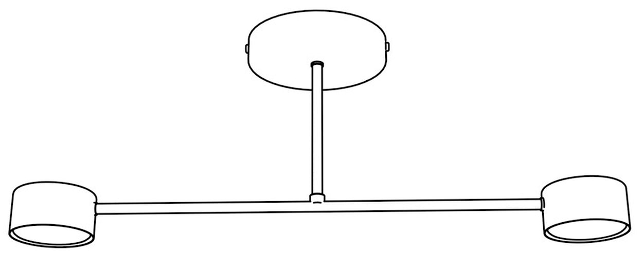 Lampa sufitowa Hallo biała x2  - zdjęcie 6