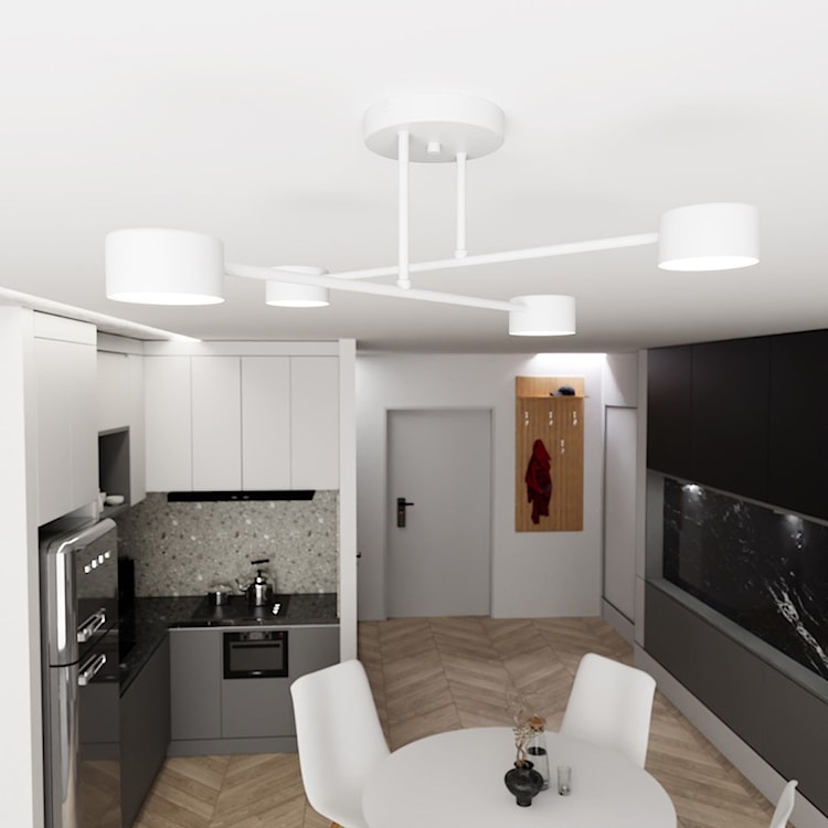 Lampa sufitowa Hallo biała x4  - zdjęcie 2
