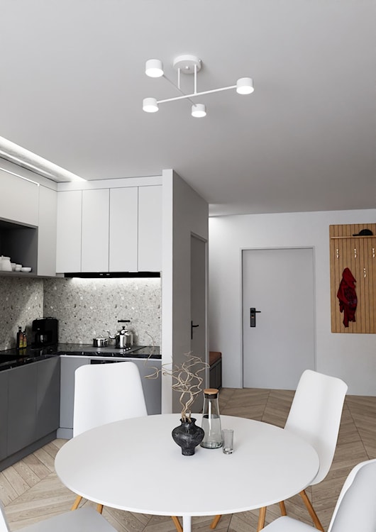 Lampa sufitowa Hallo biała x4  - zdjęcie 3