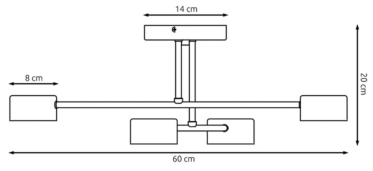 Lampa sufitowa Hallo biała x4  - zdjęcie 9