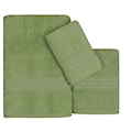 Zestaw trzech ręczników Bainrow zielony  - zdjęcie 3