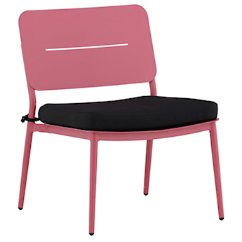 Fotel ogrodowy Sunation z poduszką aluminium różowy
