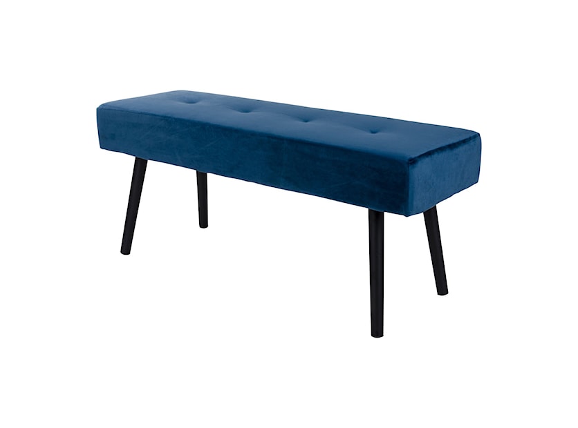 Ławka tapicerowana Belicer 100x35 cm niebieski velvet 