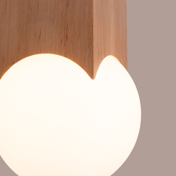 Plafon Solis 19 cm naturalne drewno  - zdjęcie 8
