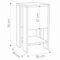 Szafka nocna Emeno minimalistyczna dąb/antracyt  - zdjęcie 4