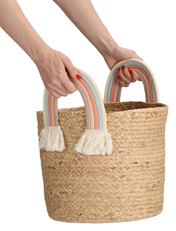 Kosz do przechowywania Rainbow 30 cm trawa morska  - zdjęcie 4