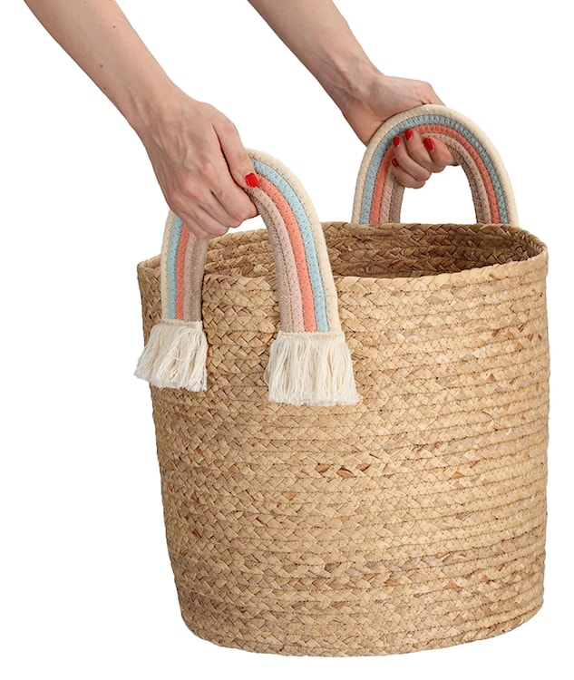 Kosz do przechowywania Rainbow 34 cm trawa morska  - zdjęcie 3