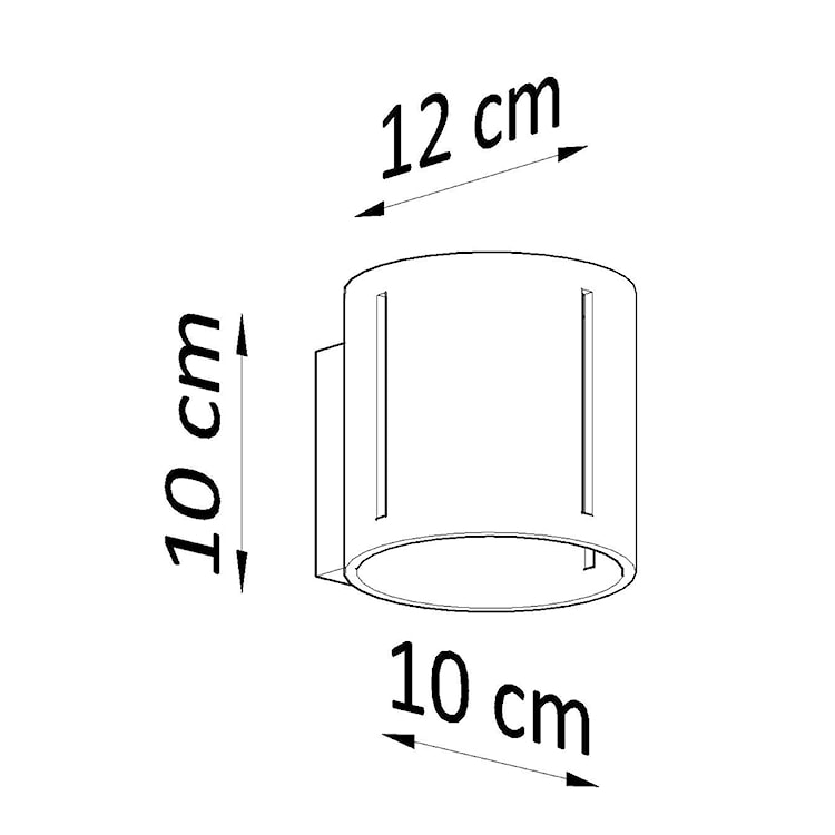 Kinkiet ścienny Zenz średnica 10 cm biały  - zdjęcie 9