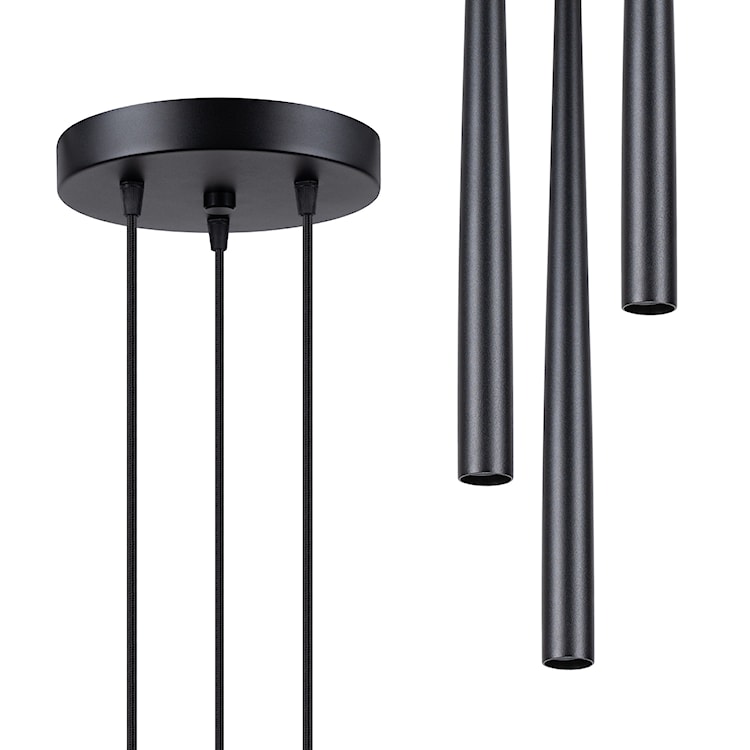 Lampa wisząca Bliss 3P czarna  - zdjęcie 2