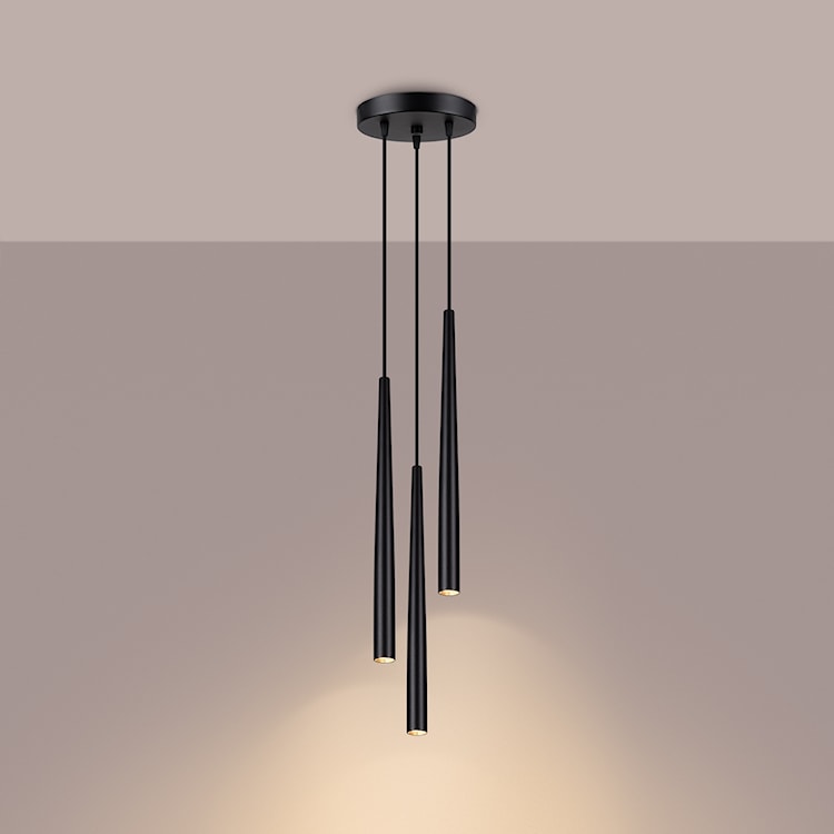 Lampa wisząca Bliss 3P czarna  - zdjęcie 4