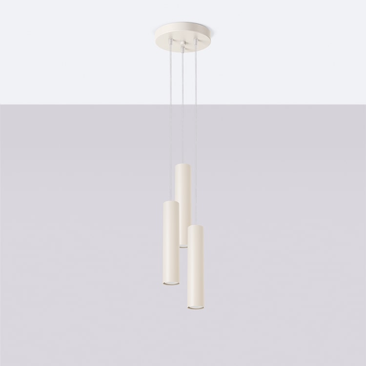 Lampa wisząca Lagos 3P beżowa  - zdjęcie 6