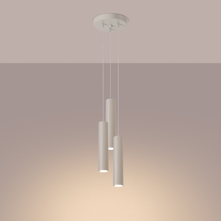 Lampa wisząca Lagos 3P beżowa  - zdjęcie 7
