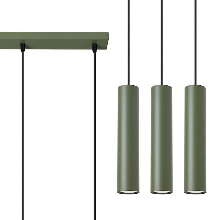 Lampa wisząca Lagos 3L zielona oliwka  - zdjęcie 2