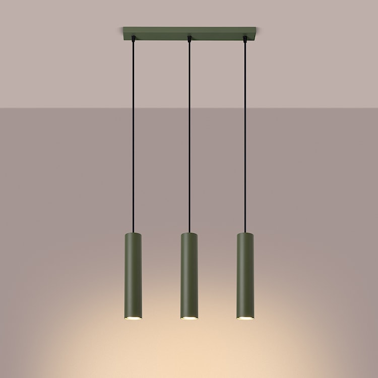 Lampa wisząca Lagos 3L zielona oliwka  - zdjęcie 4