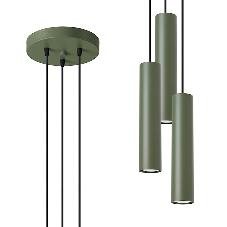 Lampa wisząca Lagos 3P zielona oliwka  - zdjęcie 5