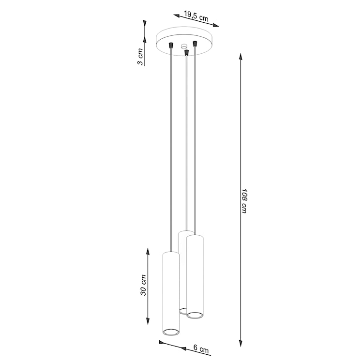 Lampa wisząca Lagos 3P zielona oliwka  - zdjęcie 11