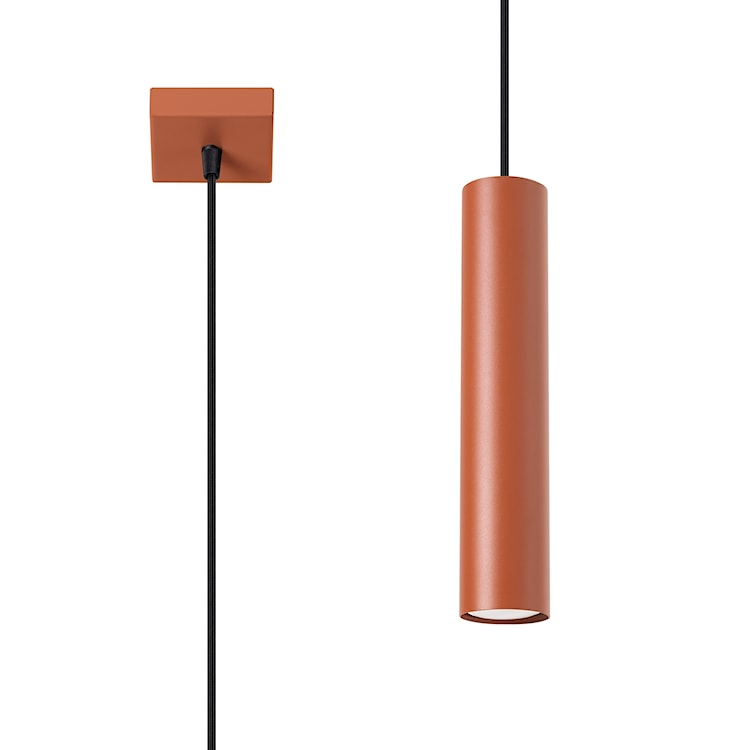 Lampa wisząca Lagos 1 ochra czerwona  - zdjęcie 2