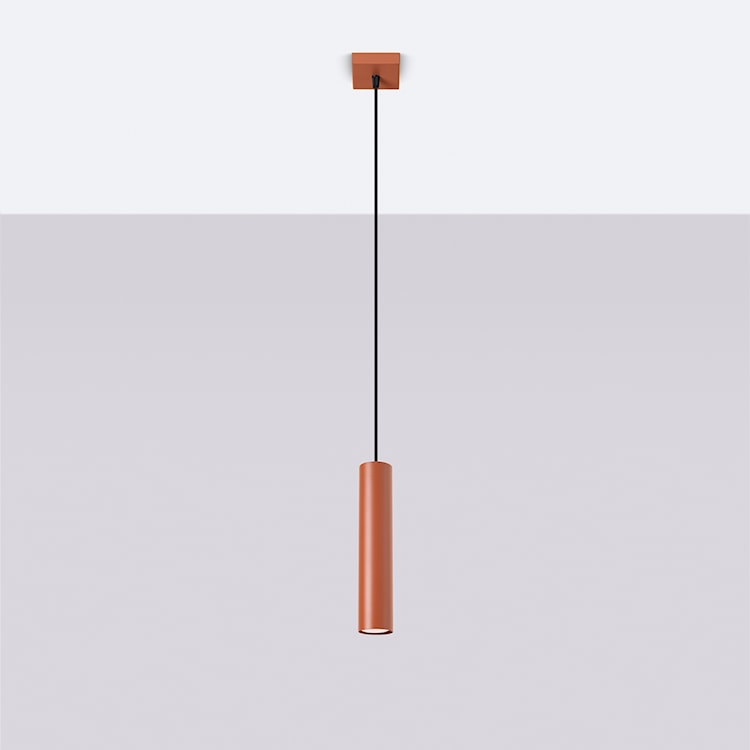Lampa wisząca Lagos 1 ochra czerwona  - zdjęcie 3