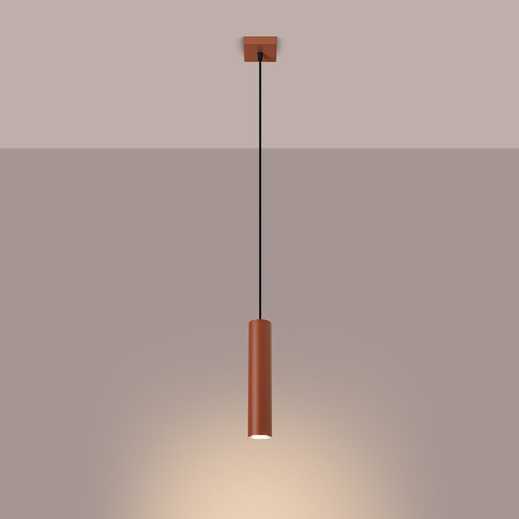 Lampa wisząca Lagos 1 ochra czerwona  - zdjęcie 4