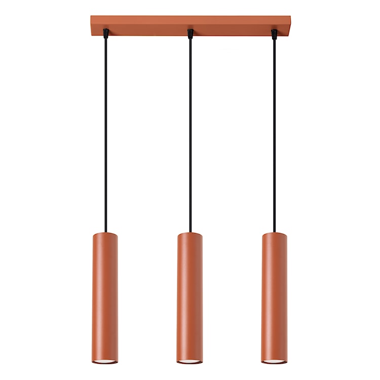 Lampa wisząca Lagos 3L ochra czerwona 