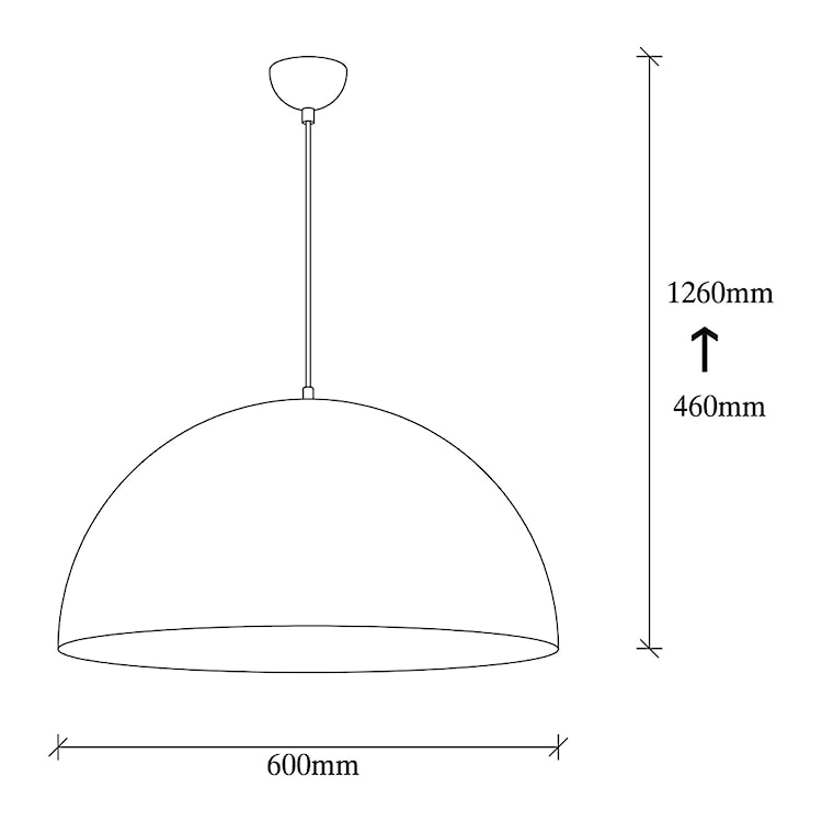 Lampa sufitowa Rientaki średnica 60 cm czarna  - zdjęcie 10