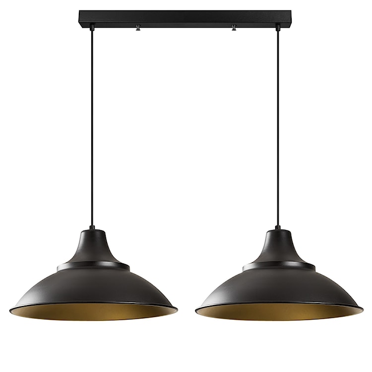 Lampa sufitowa Ardulace x2 62 cm czarna  - zdjęcie 2