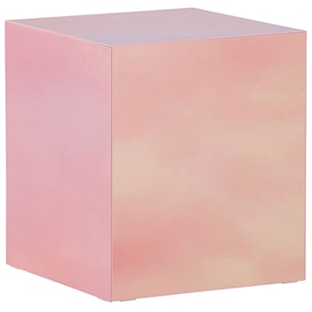 Stolik kawowy Dispect kwadratowy 40 cm różowy
