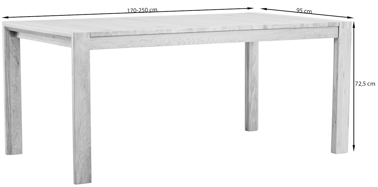 Stół rozkładany Slider 170-250 cm dąb naturalny  - zdjęcie 8