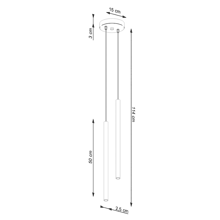 Lampa wisząca Pastelo 2 beżowa  - zdjęcie 6