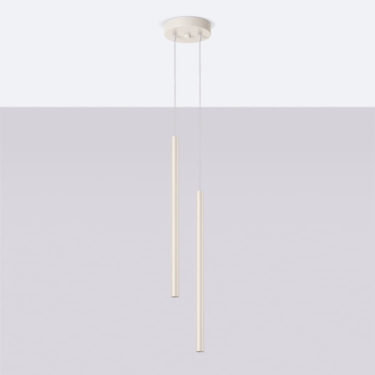 Lampa wisząca Pastelo 2 beżowa  - zdjęcie 3