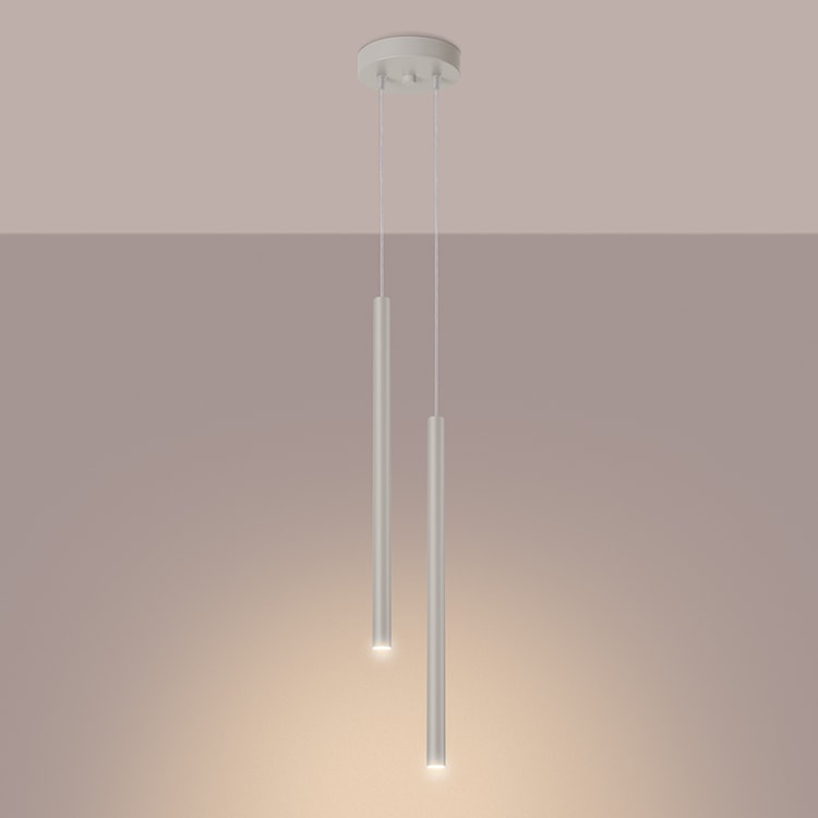 Lampa wisząca Pastelo 2 beżowa  - zdjęcie 4