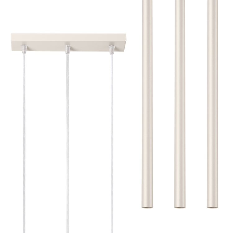 Lampa wisząca Pastelo 3 beżowa  - zdjęcie 2