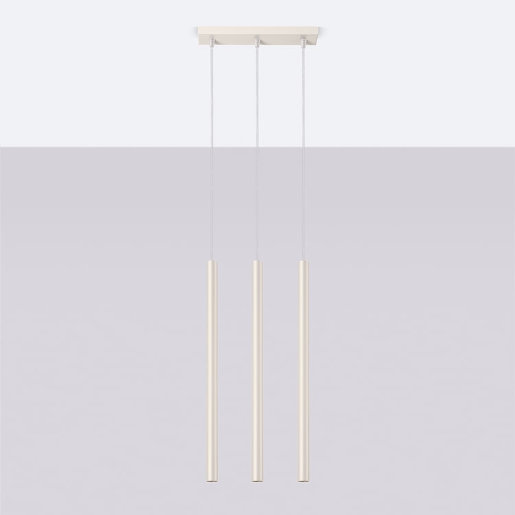 Lampa wisząca Pastelo 3 beżowa  - zdjęcie 3