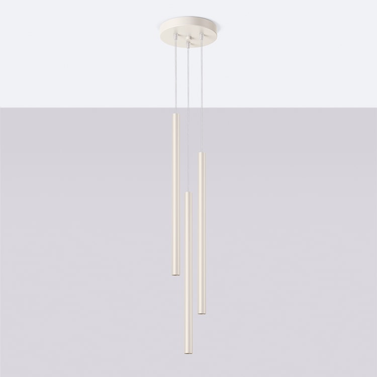 Lampa wisząca Pastelo 3P beżowa  - zdjęcie 3