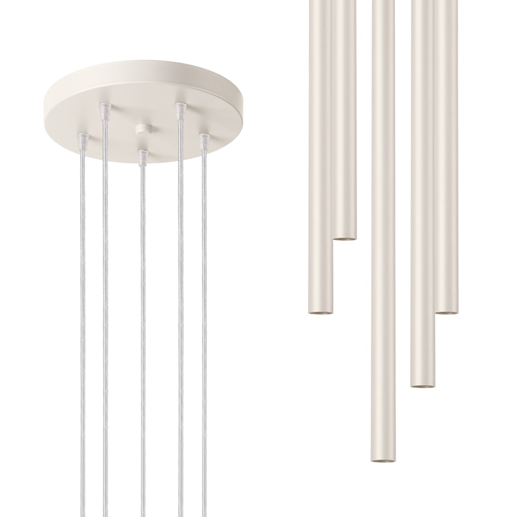 Lampa wisząca Pastelo 5P beżowa  - zdjęcie 2