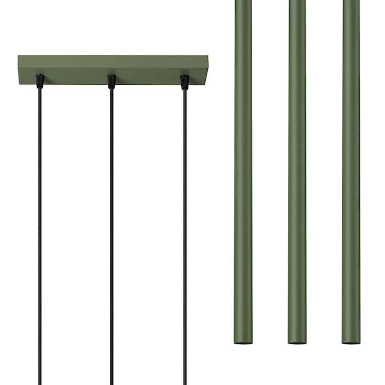 Lampa wisząca Pastelo 3 zielona oliwka  - zdjęcie 2