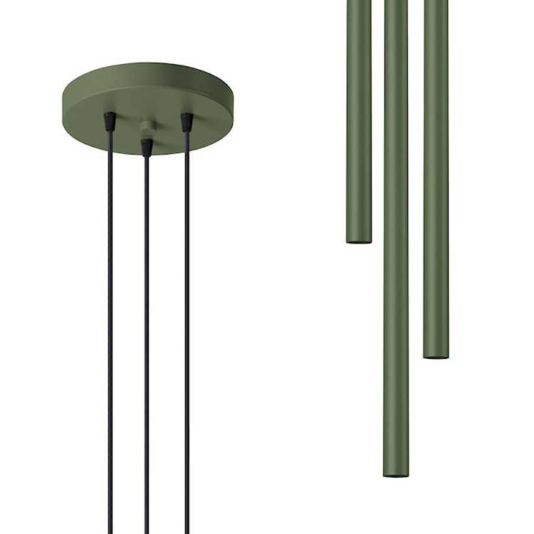 Lampa wisząca Pastelo 3P zielona oliwka  - zdjęcie 2