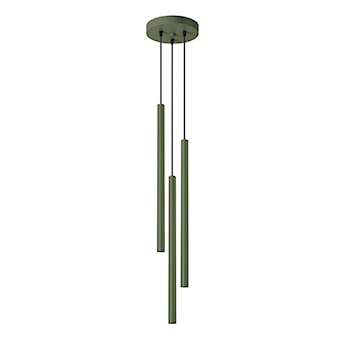 Lampa wisząca Pastelo 3P zielona oliwka