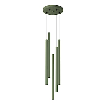 Lampa wisząca Pastelo 5P zielona oliwka