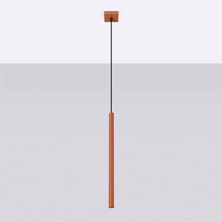 Lampa wisząca Pastelo 1 ochra czerwona  - zdjęcie 6
