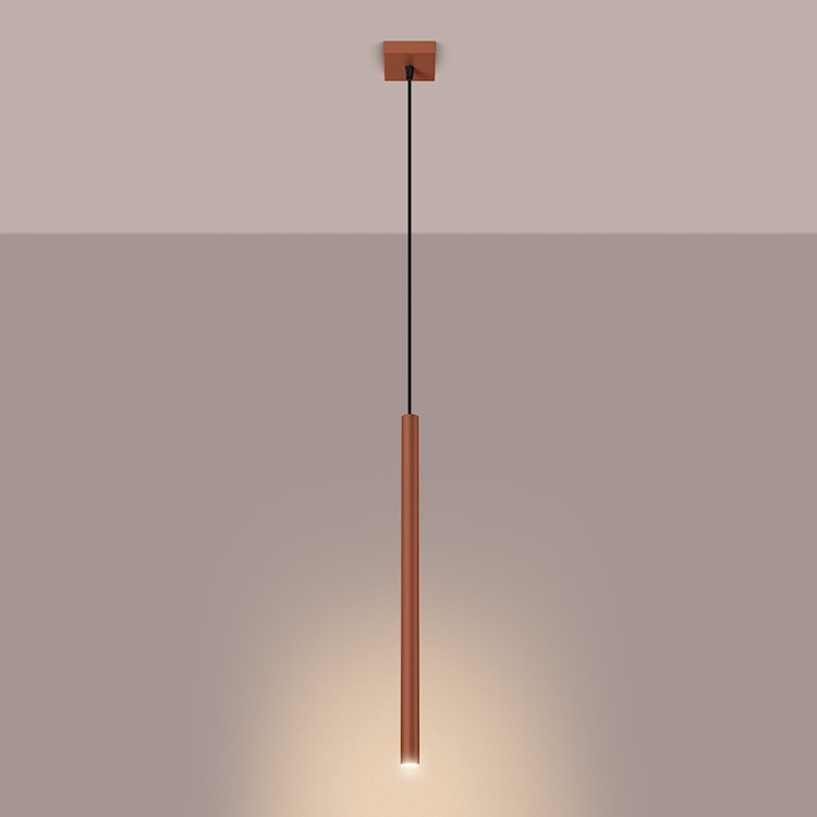 Lampa wisząca Pastelo 1 ochra czerwona  - zdjęcie 7