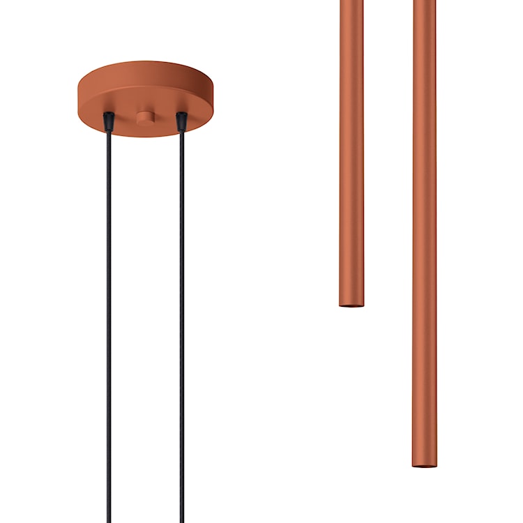 Lampa wisząca Pastelo 2 ochra czerwona  - zdjęcie 2