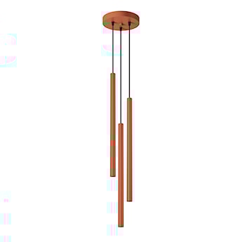 Lampa wisząca Pastelo 3P ochra czerwona