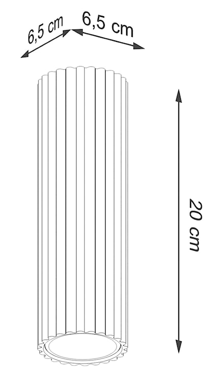 Plafon Karbon 20 cm biały  - zdjęcie 9