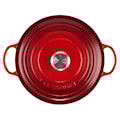 Le Creuset - Garnek żeliwny Signature La Marmite 26 cm czerwony  - zdjęcie 5